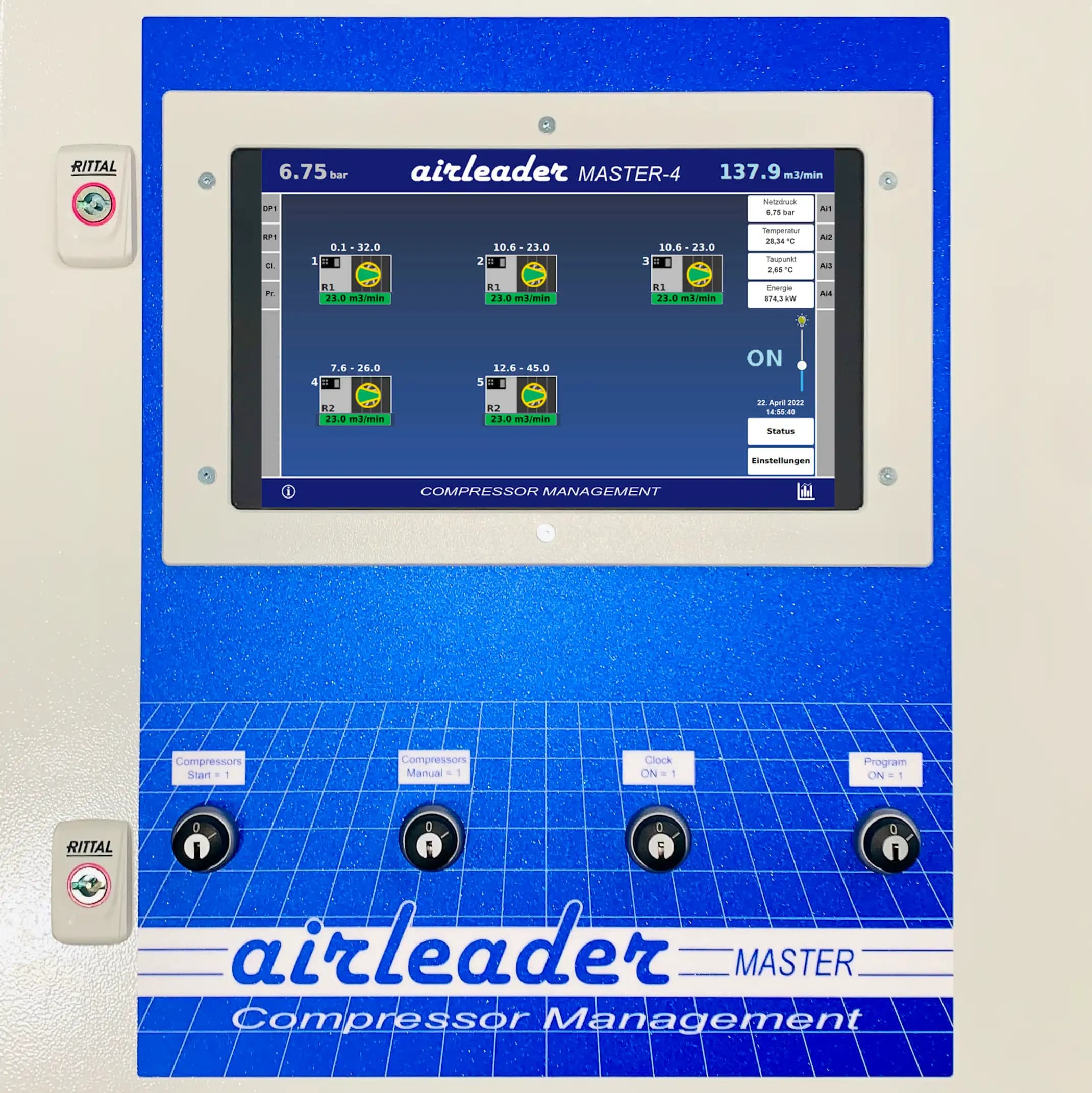 Airleader master controllers for compressor stations